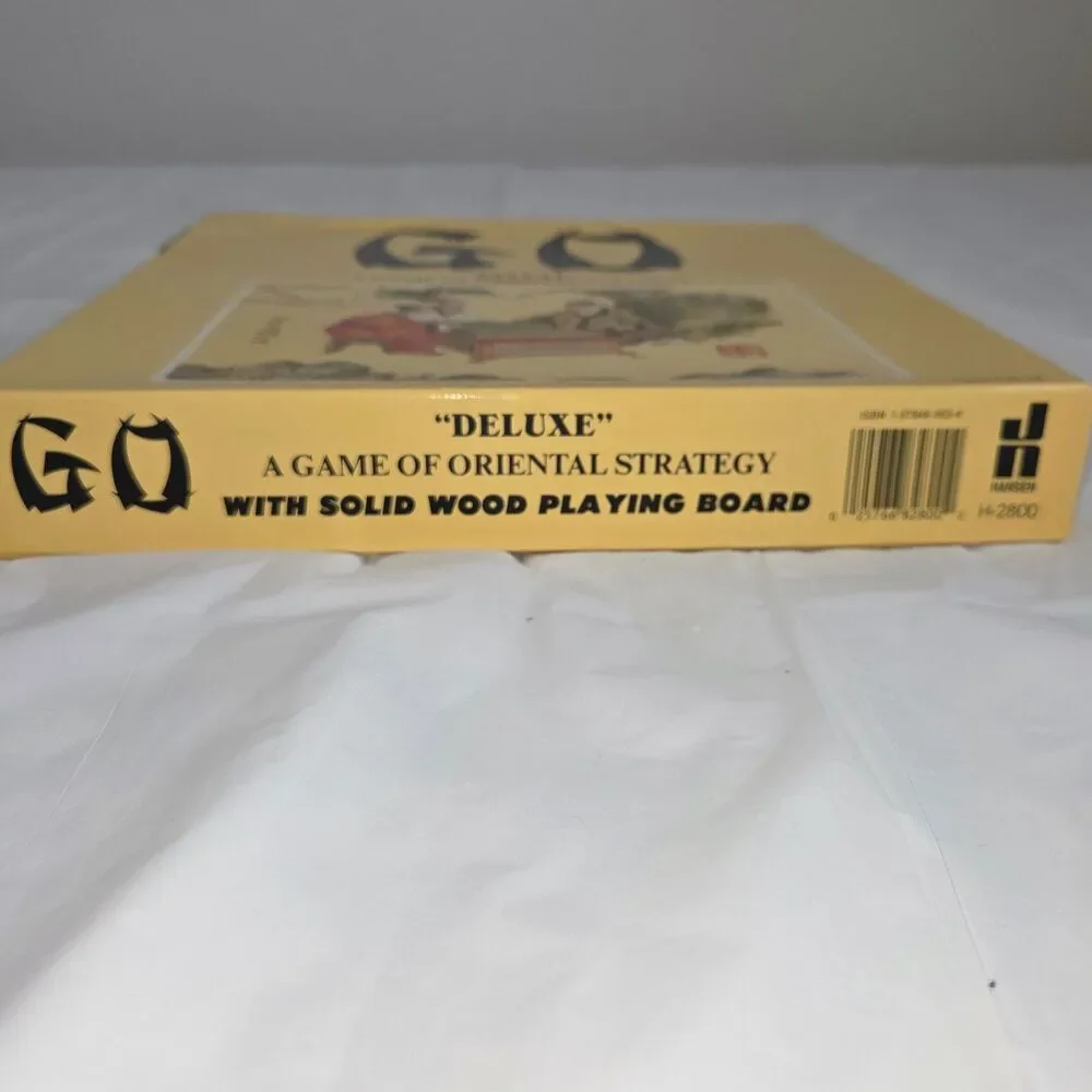 1982 John N. Hansen Go Deluxe Board Game Solid Wood Complete Vintage Set